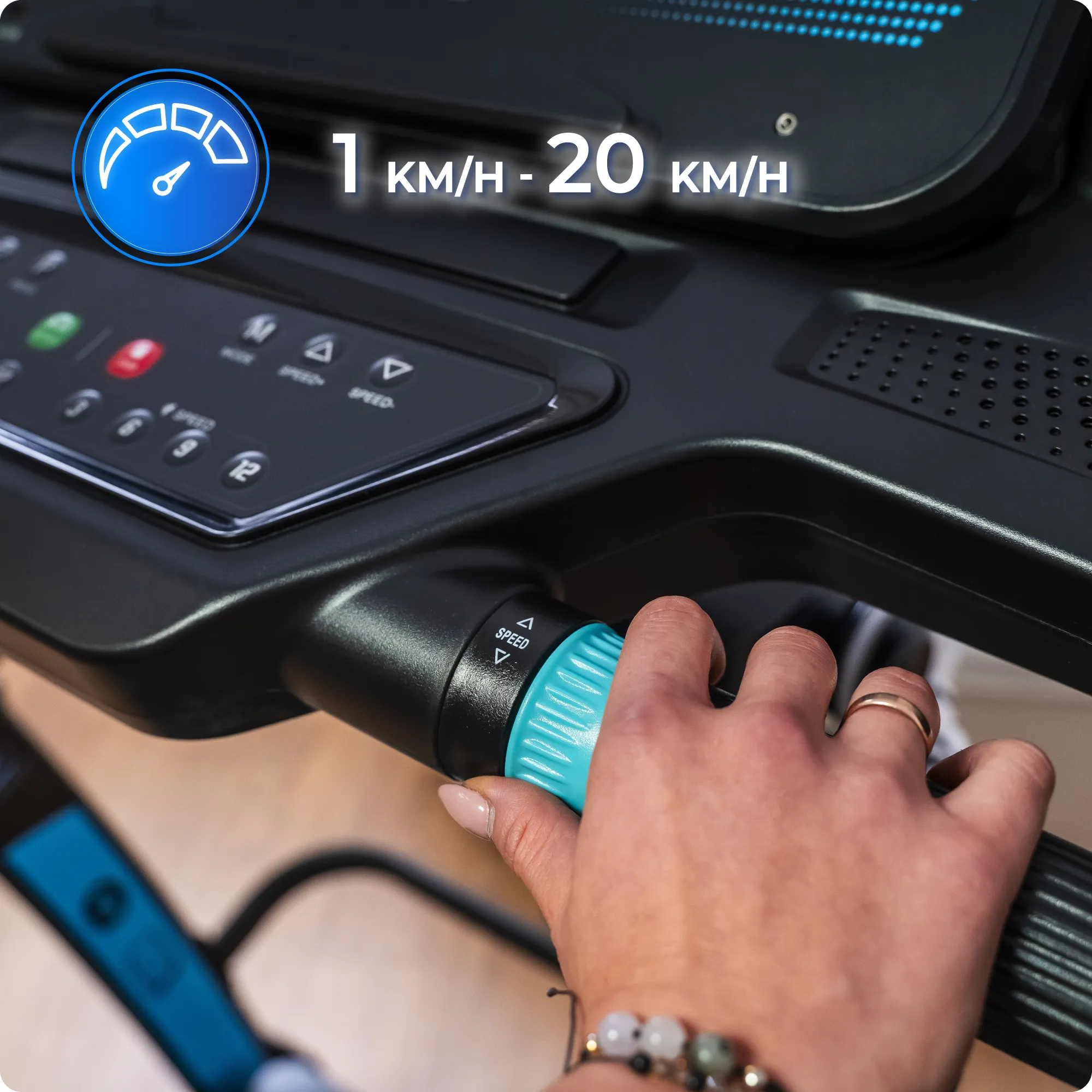 Commande de vitesse et mesure du pouls