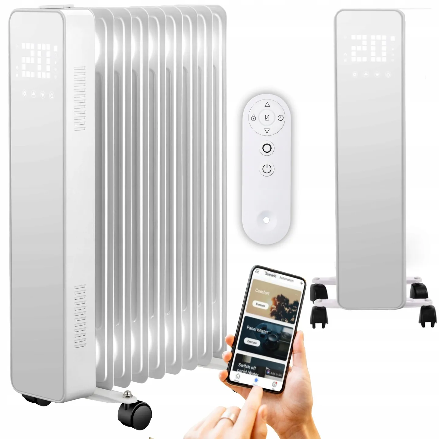 Radiateur à huile électrique THUNDER SIMPLE-WHITE-2500W