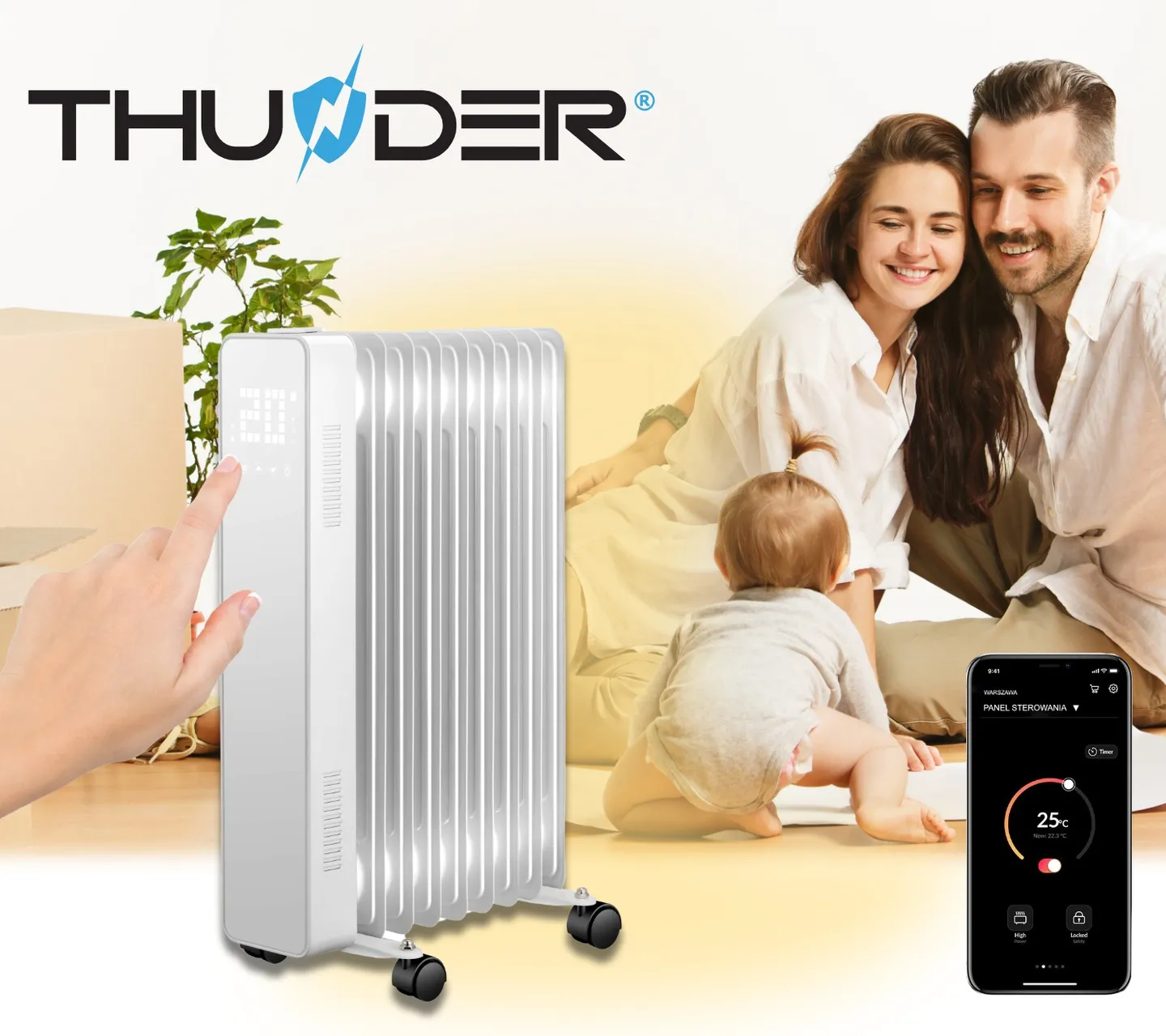 Design et confort THUNDER SIMPLE-WHITE-2500W