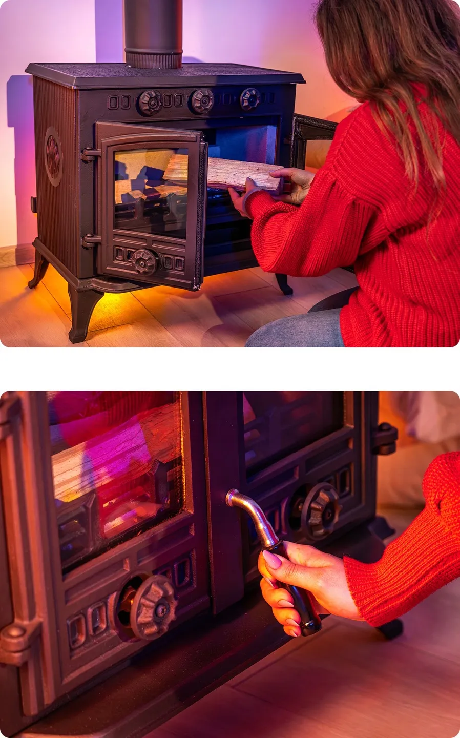 Poêle esthétique et fonctionnel Mitra