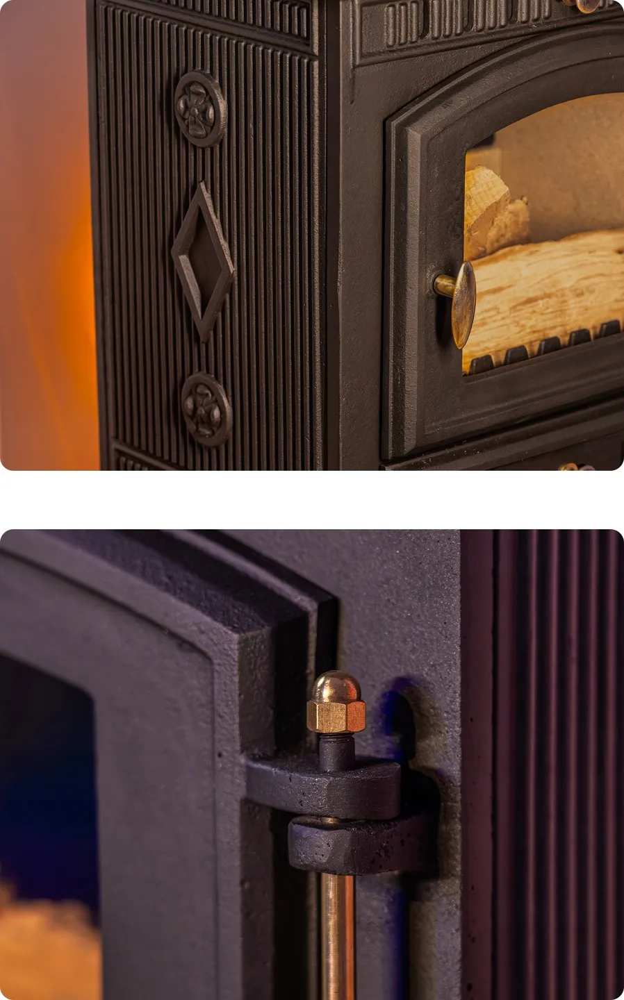 Poêle esthétique et fonctionnel Mitra