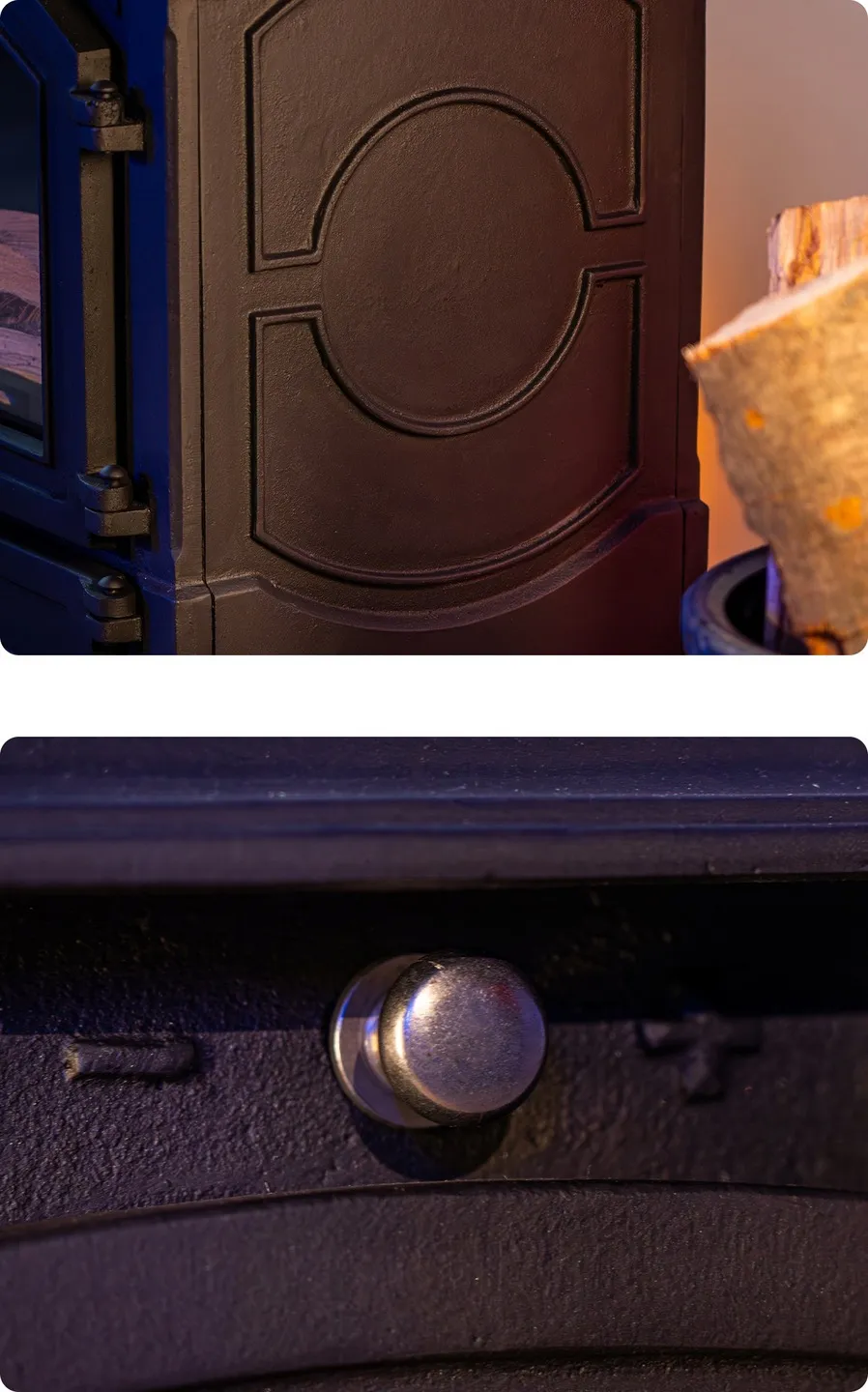 Poêle esthétique et fonctionnel Mitra