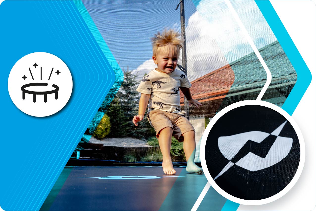 Enfant sur un trampoline