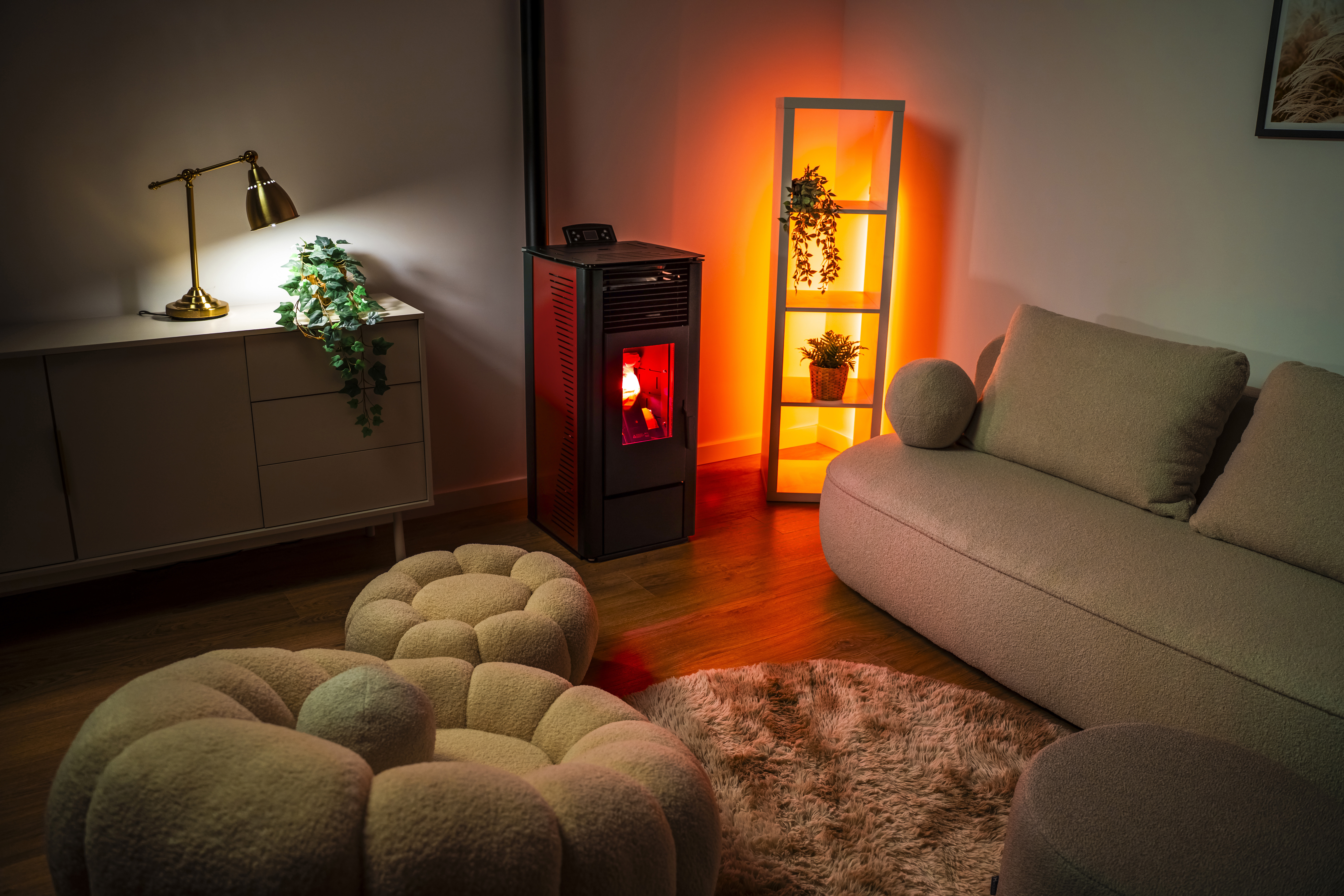 Détail d'une chaudière de chauffage moderne