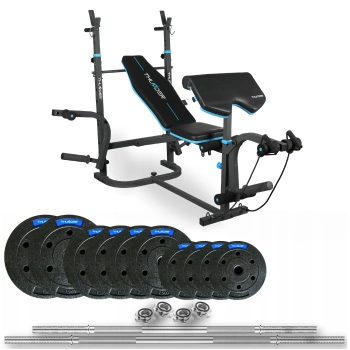 Ensemble de musculation 70 kg avec banc VIGOR-B de la marque THUNDER