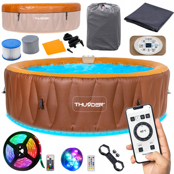 Jacuzzi gonflable de jardin THUNDER MOCHA