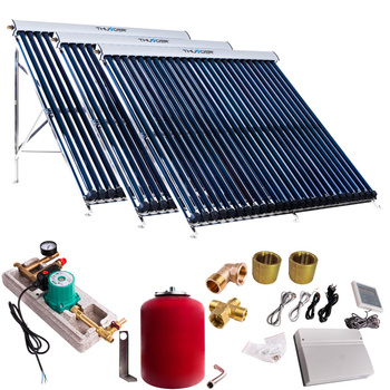 Kit solaire avec 3 capteurs solaires à tubes sous vide de 25 tubes, sans câble solaire et sans réservoir