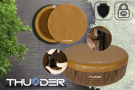 Jacuzzi gonflable de jardin THUNDER MOCHA