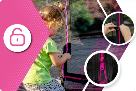 Trampoline THUNDER INSIDE ULTRA 12FT (366 cm) PINK