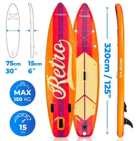 Planche de SUP 320cm THUNDER RETRO