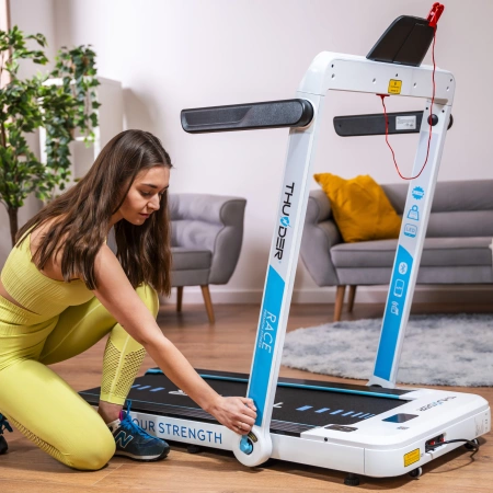 Tapis de course électrique THUNDER RACE-WHITE