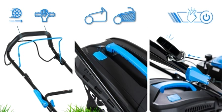 Tondeuse thermique Hexwelt HW-KS-150 46cm 2,6kW autotractée