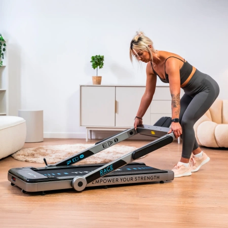 Tapis de course électrique THUNDER RACE-SILVER