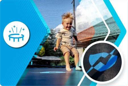 Trampoline THUNDER INSIDE ULTRA 16FT (488 cm) BLEU