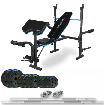 Ensemble de musculation 70 KG avec banc VIGOR-A de la marque THUNDER