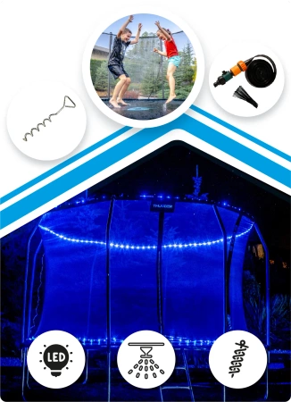 THUNDER INSIDE ELITE Trampoline 16FT (488 cm) NOIR