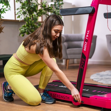 Tapis de course électrique THUNDER RACE-PINK