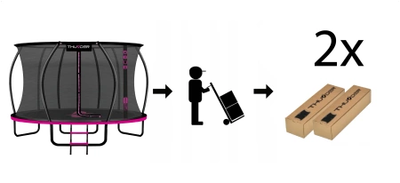 Trampoline THUNDER INSIDE ULTRA 12FT (366 cm) PINK