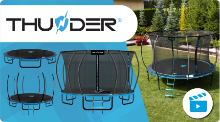 Trampoline THUNDER INSIDE ULTRA 16FT (488 cm) BLEU
