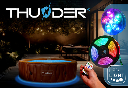 Jacuzzi gonflable de jardin THUNDER MOCHA