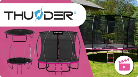 Trampoline THUNDER INSIDE ULTRA 8FT (244 cm) PINK