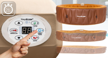 Jacuzzi gonflable de jardin THUNDER MOCHA