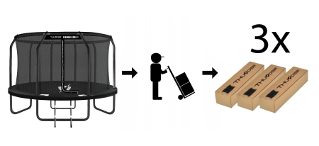 THUNDER INSIDE ELITE Trampoline 14FT (427cm) NOIR