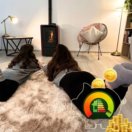 Poêle à pellets LEYLA RED 6,3 kW