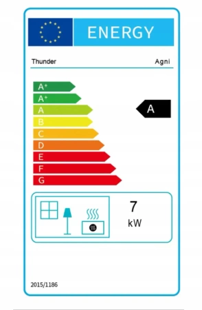 Poêle à bois en fonte AGNI 7 kW