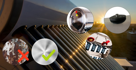 Collecteur solaire THUNDER sans pression avec réservoir de 100L