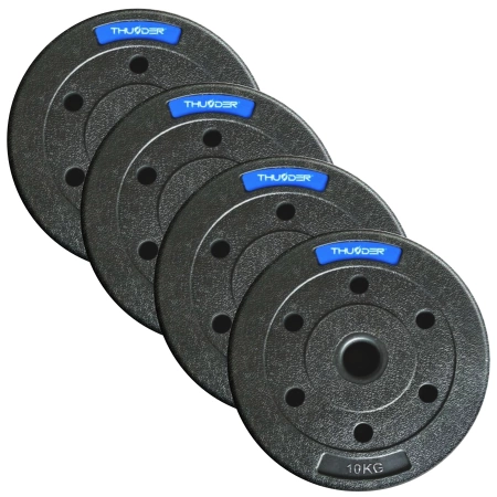Ensemble de poids bitumineux de la marque THUNDER 4x10 kg
