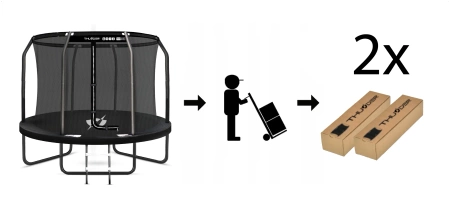 THUNDER INSIDE ELITE trampoline 10FT (305 cm) NOIR