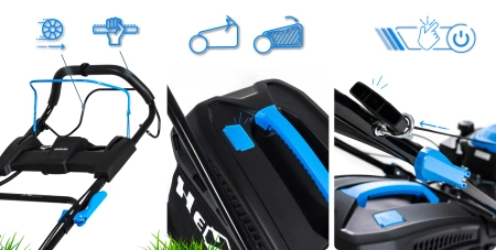 Tondeuse thermique Hexwelt HW-KS-224 53cm 4,4kW autotractée