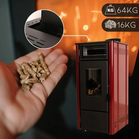 Poêle à pellets SOPHIA RED 8,1 kW