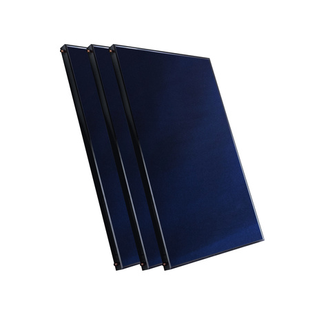 Kit solaire avec trois panneaux plats de 2m² sans câble solaire et sans réservoir