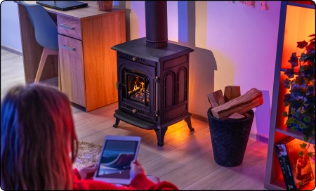 Poêle à bois en fonte AGNI 7 kW