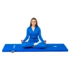 Tapis de gymnastique bleu 180x60x5 THUNDER