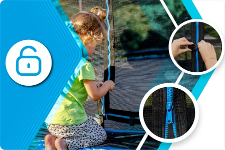 Trampoline THUNDER INSIDE ULTRA 16FT (488 cm) BLEU