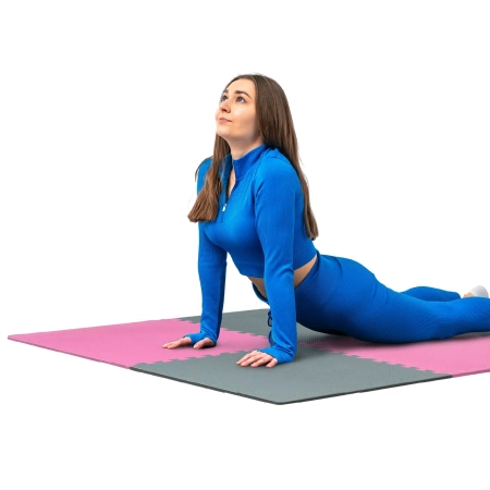 Dalle de sol puzzle rose-gris 60x60cm THUNDER