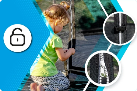 THUNDER INSIDE ELITE trampoline 10FT (305 cm) NOIR