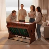 Table de jeu rotative 3-en-1 en bois THUNDER SMART 