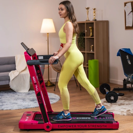 Tapis de course électrique THUNDER RACE-PINK