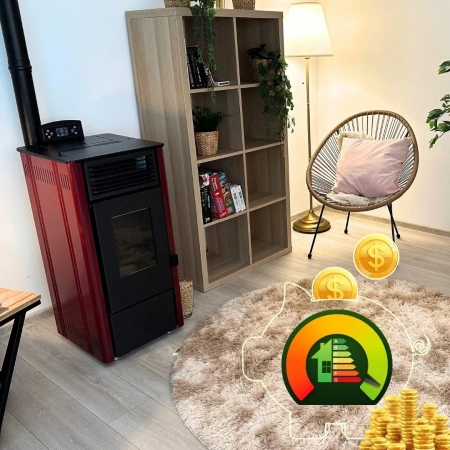 Poêle à pellets SOPHIA RED 8,1 kW