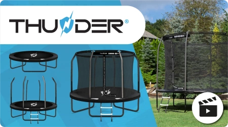 THUNDER INSIDE ELITE trampoline 10FT (305 cm) NOIR
