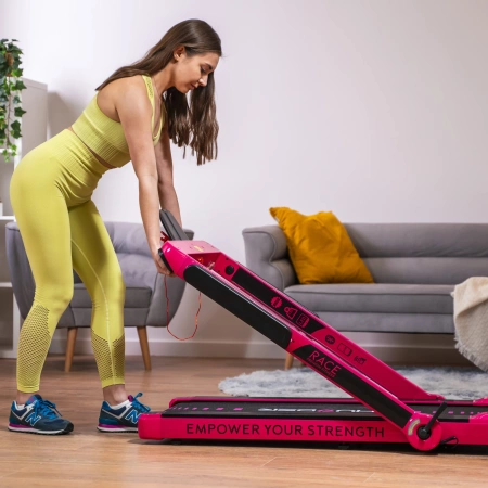 Tapis de course électrique THUNDER RACE-PINK