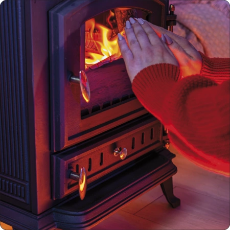 Poêle à bois en fonte MITRA 7 kW