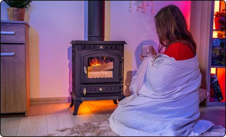 Poêle à bois en fonte MITRA 7 kW