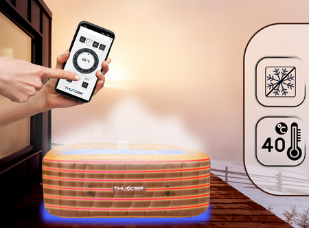 Jacuzzi gonflable de jardin THUNDER BREVE