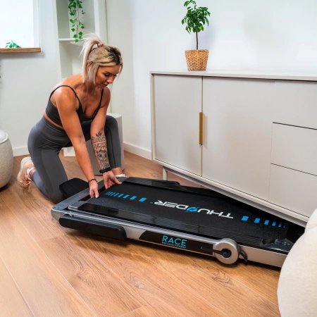 Tapis de course électrique THUNDER RACE-SILVER