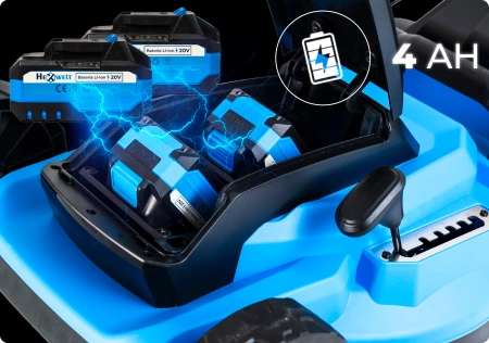 Tondeuse à batterie Hexwelt HW-KA-40 40cm 40V 8Ah